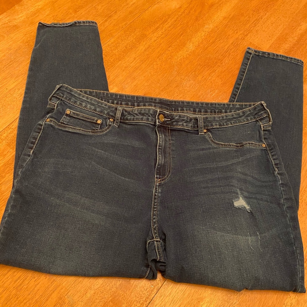 Faded Glory deconstructed jeggings very nice sz 18